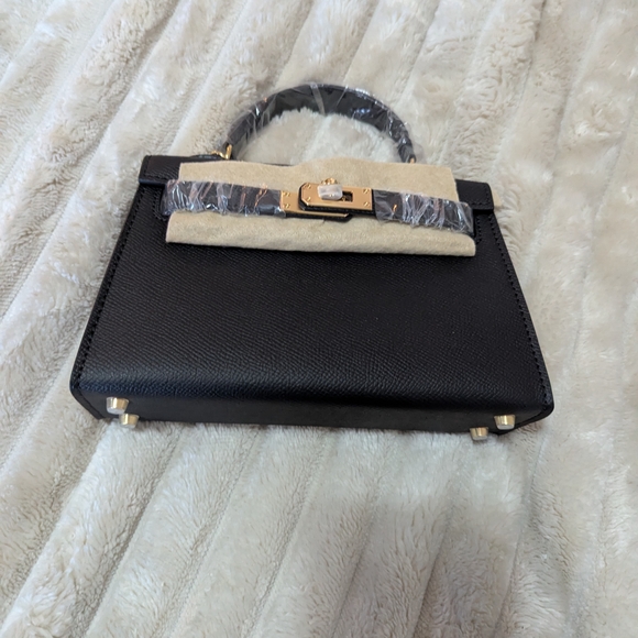 Source Unknown Handbags - Source Unknown Black and Gold Mini Bag